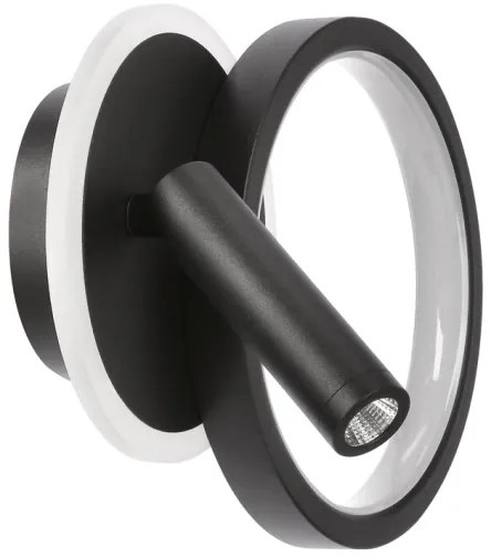 Spot LED de perete MONET LED/16W/230V, negru