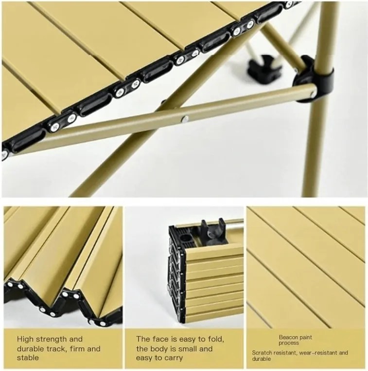 Masa pentru catering CATERFOLD 53x51 cm, bej