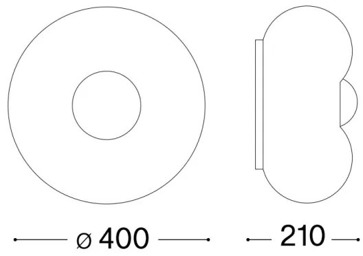 Plafonieră LED Ideal Lux ARIZONA 3xGX53/9W/230V d. 40 cm