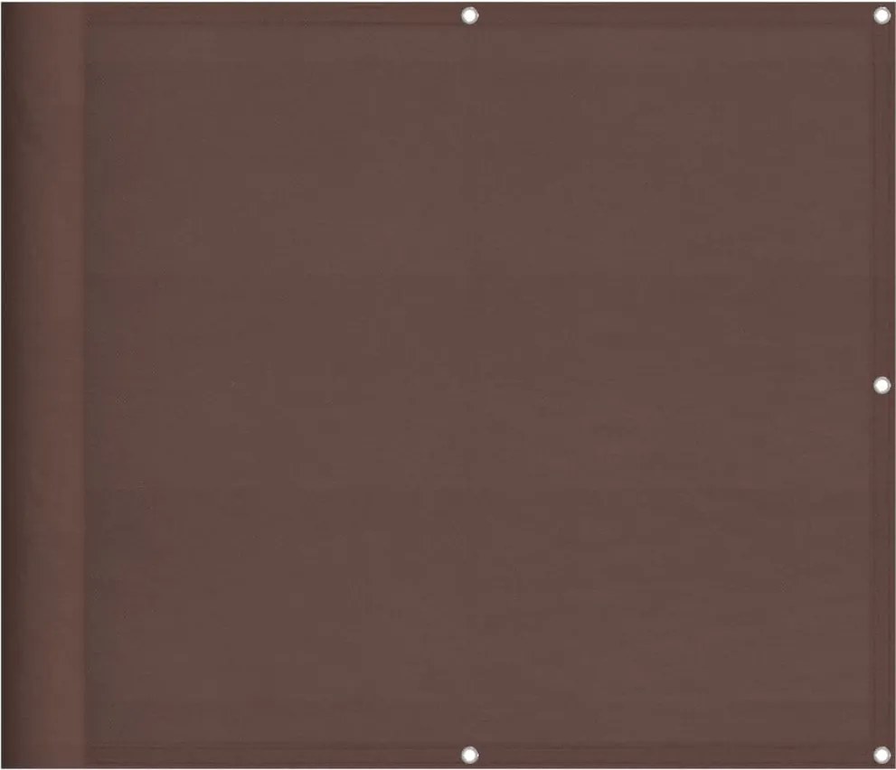 vidaXL Paravan de balcon, maro, 90x1000 cm, 100% poliester oxford