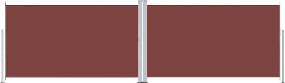 vidaXL Copertină laterală retractabilă, maro, 180x600 cm