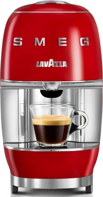 Espressor cu capsule SMEG Lavazza A Modo Mio LM200, 1250 W, 10 bar, 0,9 l, Incalzire rapida, Rosu