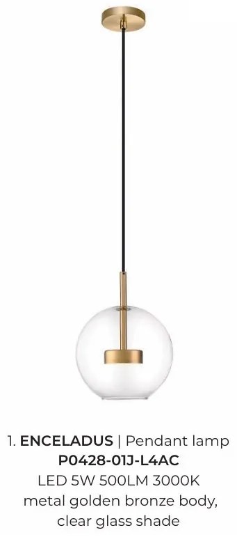 Pendul, Lustra LED suspendata moderna Enceladus