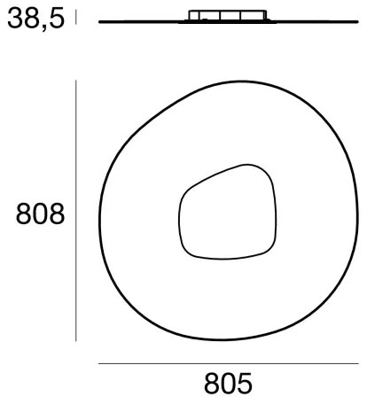 Plafonieră LED ANTIGUA LED/46W/230V CRI 90 alb Linea Light 90347