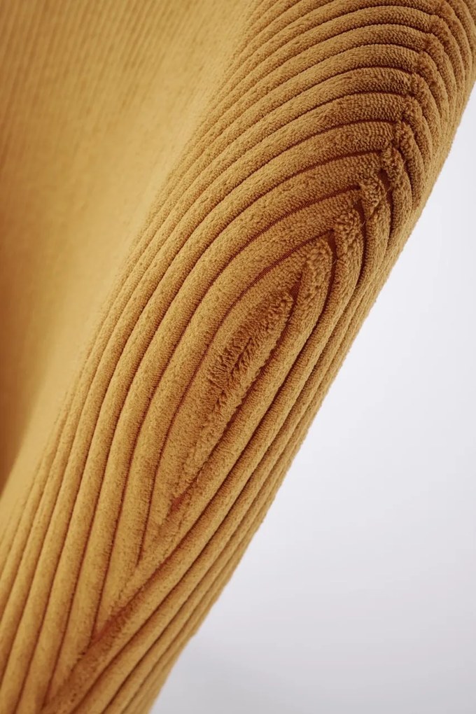 Fotoliu Amaro velvet mustariu H97 cm