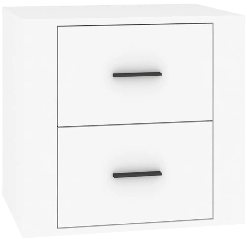 vidaXL Noptieră, alb, 50x39x47 cm