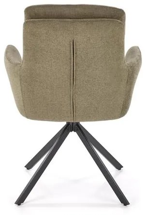 Set 6 scaune rotative K536 stofa olive