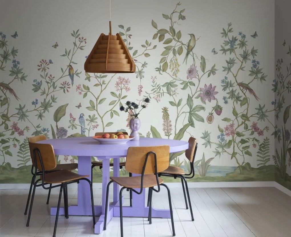 Fototapet, Chinoiserie, White, Rebel Walls