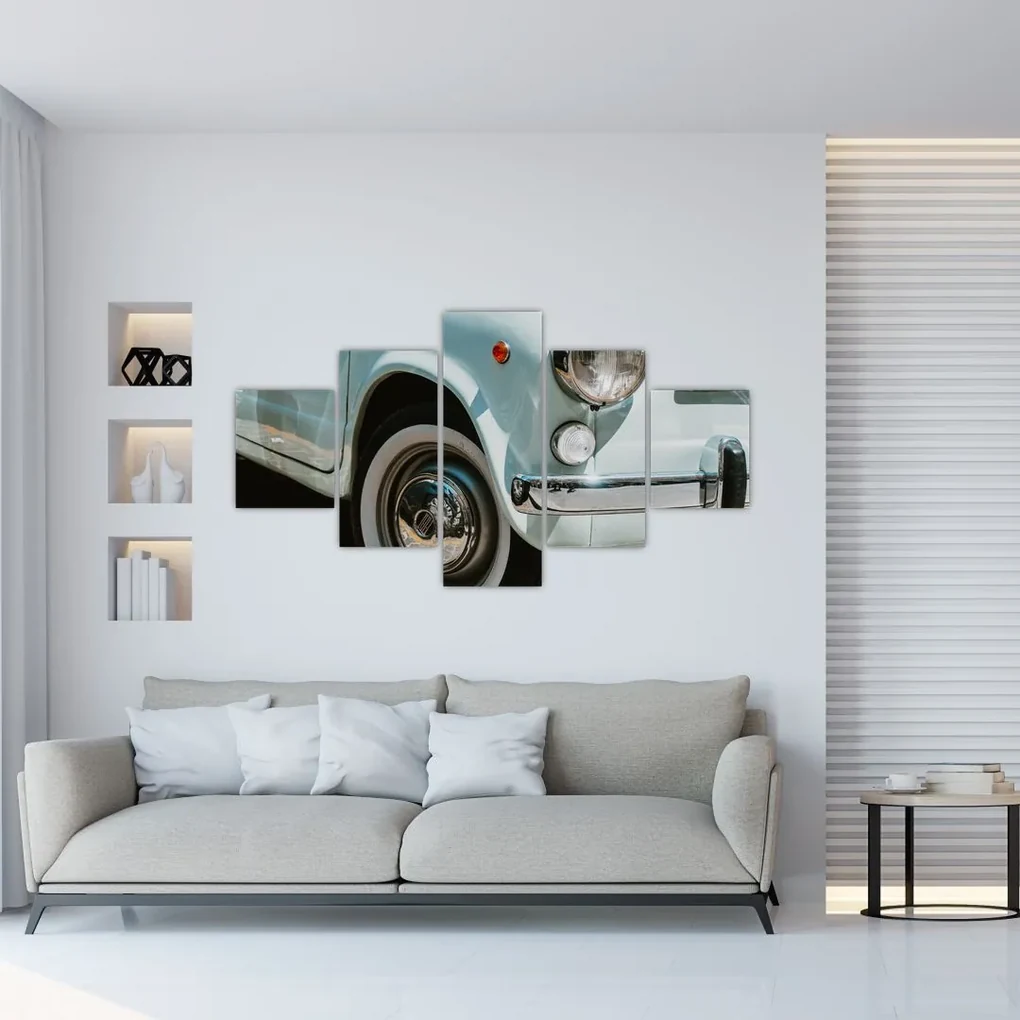 Tablou - mașina retro Fiat (125x70 cm), în 40 de alte dimensiuni noi