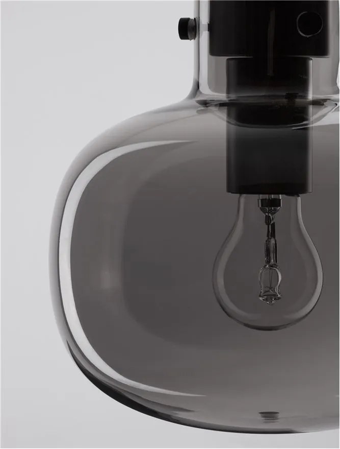 Lustra, Pendul design modern CINZIA fumuriu, 22cm