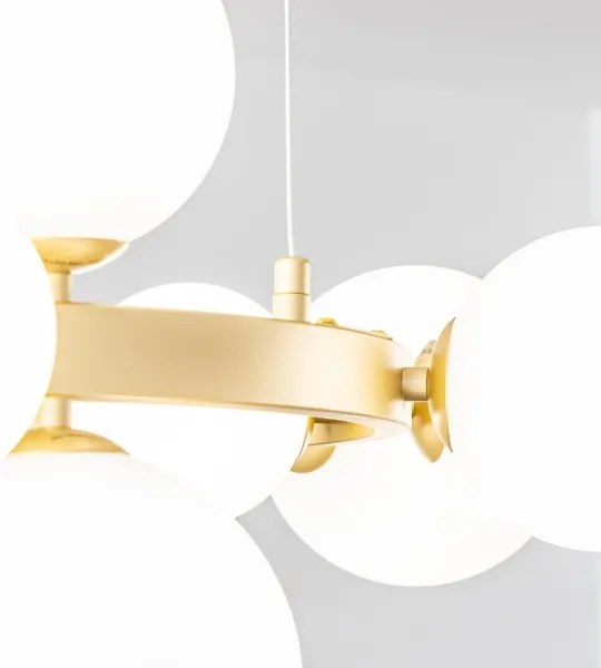 Lustră LED pe cablu Brilagi MILLA 15xG9/3W/230V auriu/alb