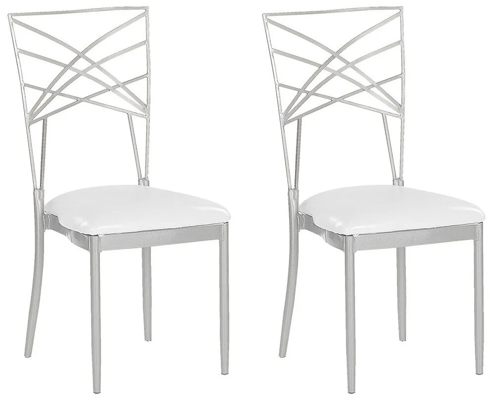 Set 2 buc. scaune sufragerie GIRION (argintiu). 1026774