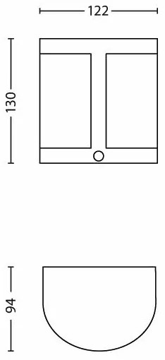 Philips 17316/47/16 - LED aplica perete exterior cu senzor PARROT 1xLED/3,5W/230V