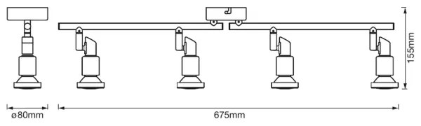 Spot LED Ledvance SPOT 4xGU10/3W/230V