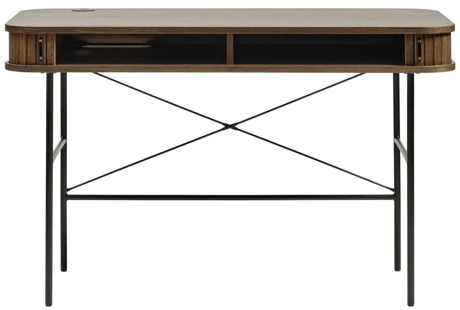 Birou cu aspect de lemn de stejar 60x120 cm Nola – Unique Furniture