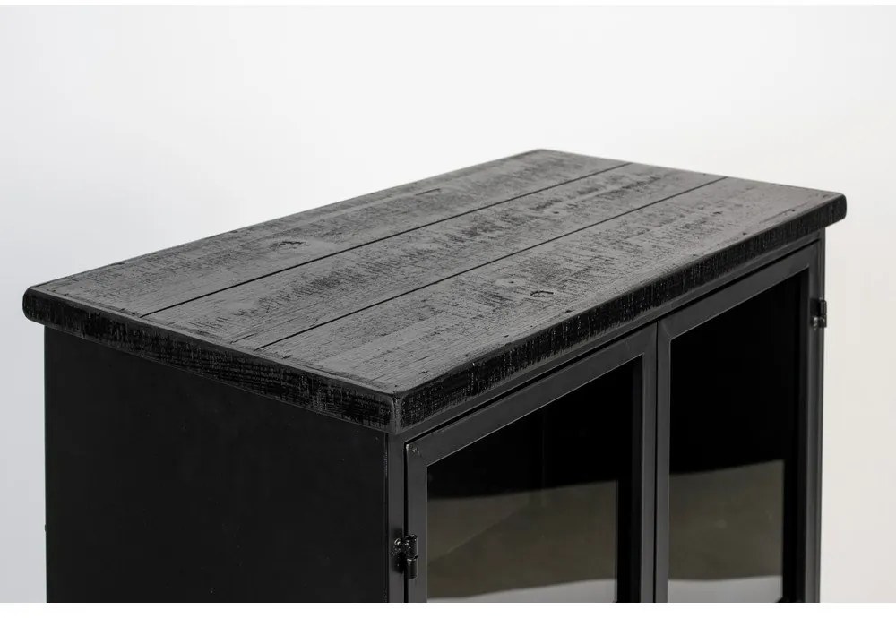 Vitrină neagră din metal Ferre – White Label