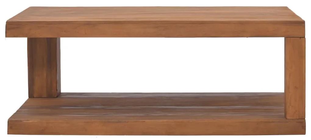 Masuta de cafea, 90x50x35 cm, lemn masiv de tec 1, 90 x 50 x 35 cm