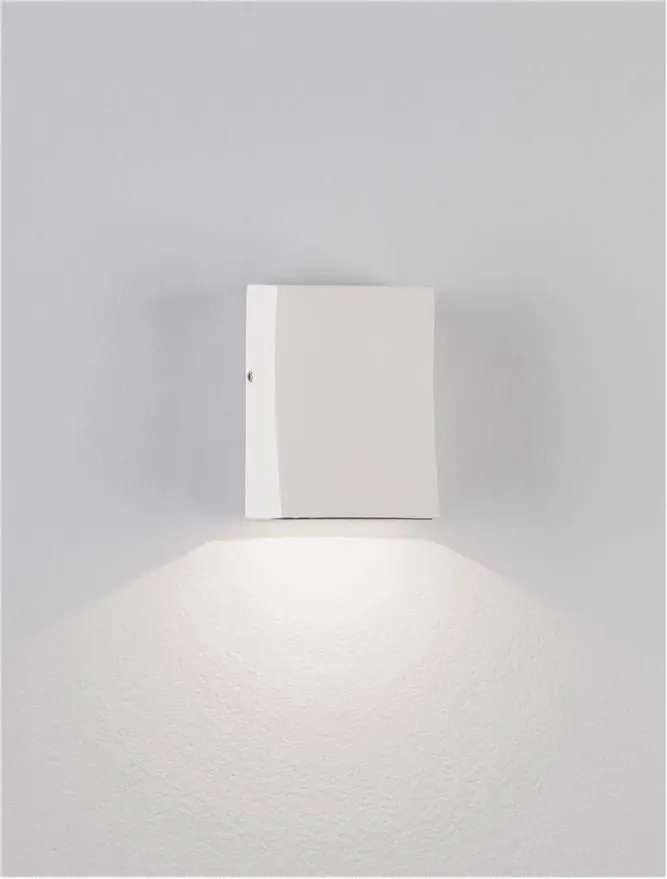 Mini Aplica iluminat exterior ambiental BOXY alb