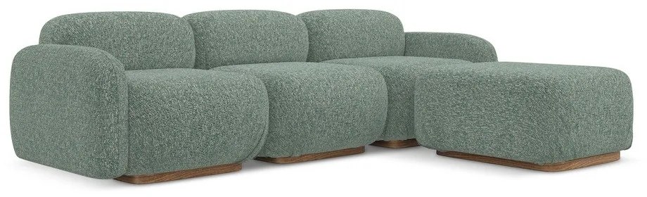 Colțar modular verde deschis (cu colț variabil) Ailani – Makamii