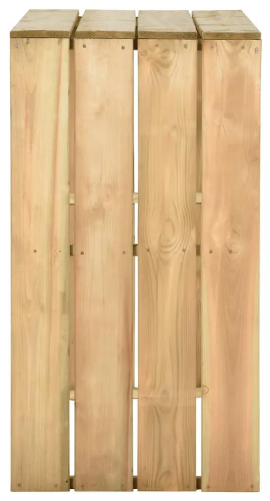 Masa de bar, 100x60x110 cm, lemn de pin tratat