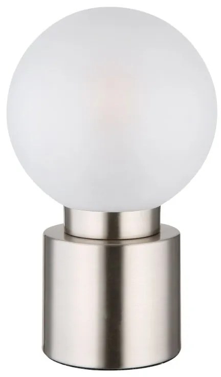 Veioza, lampa de masa design modern Marka nichel, opal