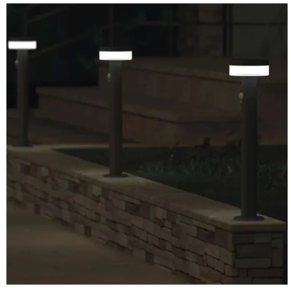 Lampă LED solară cu senzor LED/2W/3,7V 1200 mAh IP44 50 cm