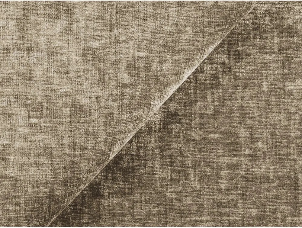 Colțar maro deschis extensibil cu tapițerie din chenille (cu colț pe partea stângă/cu șezlong) Kuki – Makamii