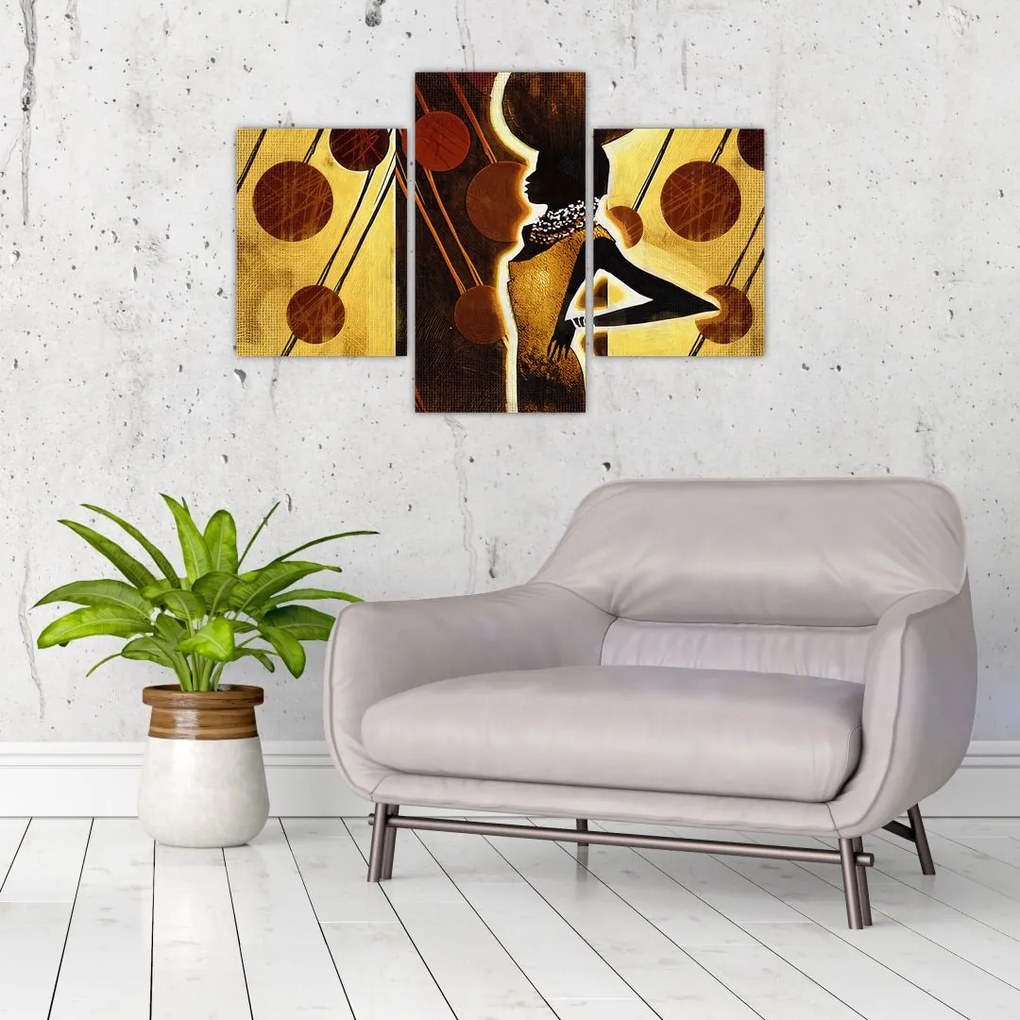 Tablou cu pictură artistică străveche (90x60 cm)