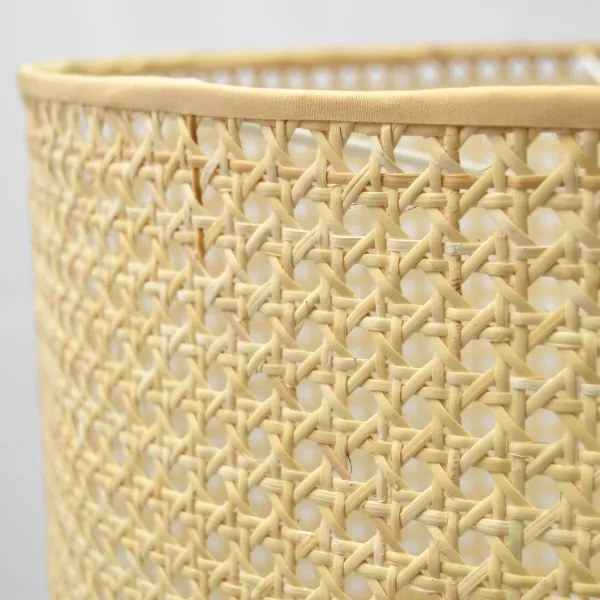 Lustră pe cablu ALBA 1xE27/15W/230V d. 45 cm ratan/negru