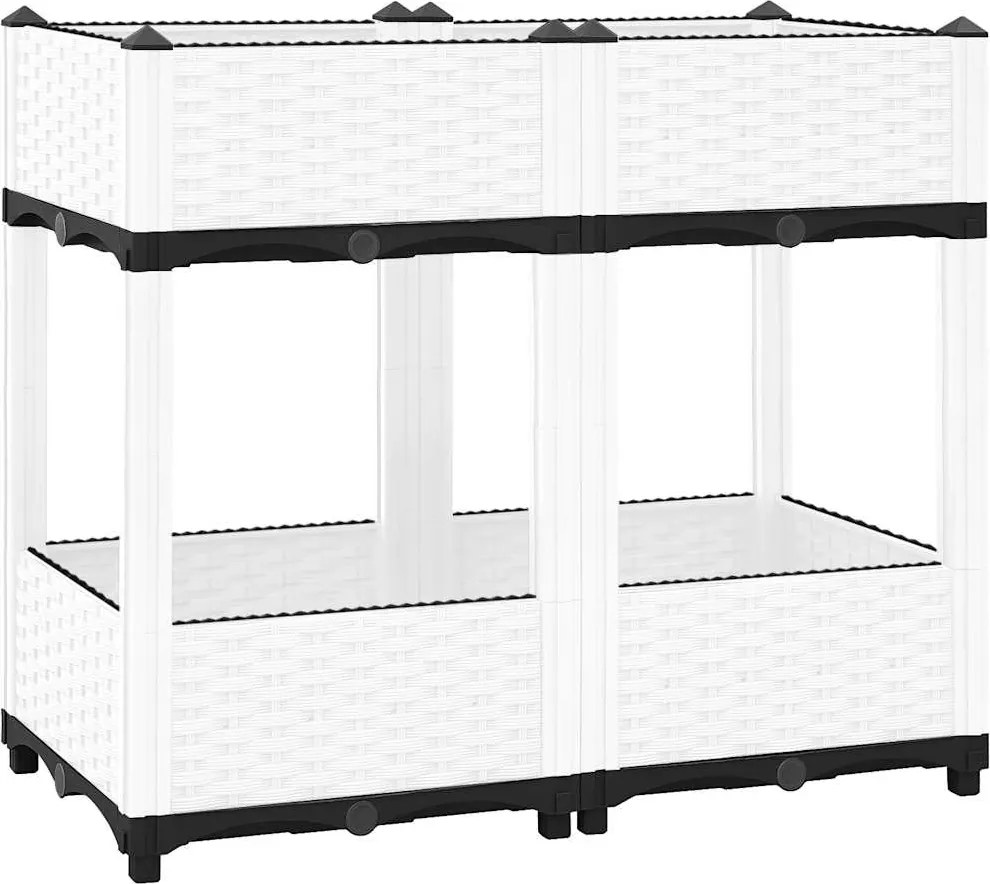 vidaXL Strat înălțat, 80x40x71 cm, polipropilenă