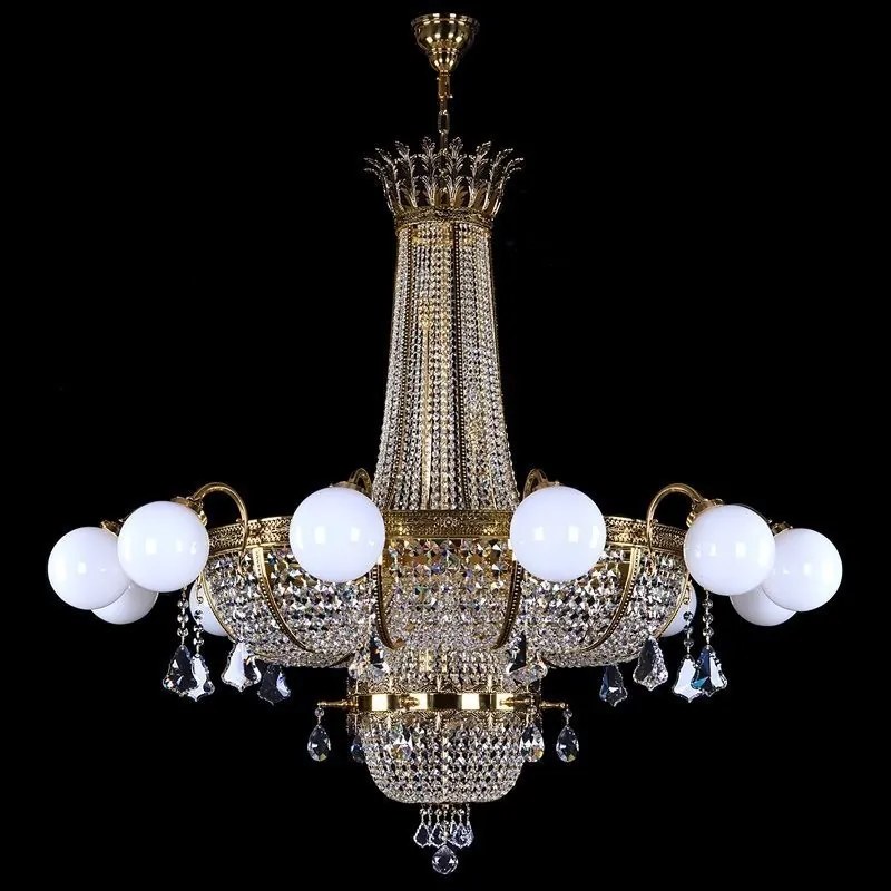 Candelabru dimensiuni mari XXL Cristal Bohemia Exclusive EURYDIKA
