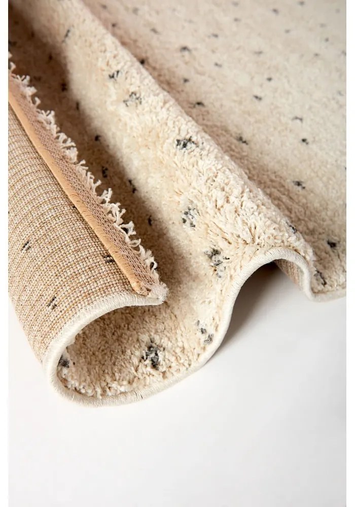 Covor negru/crem 200x290 cm Dottie Black – Universal