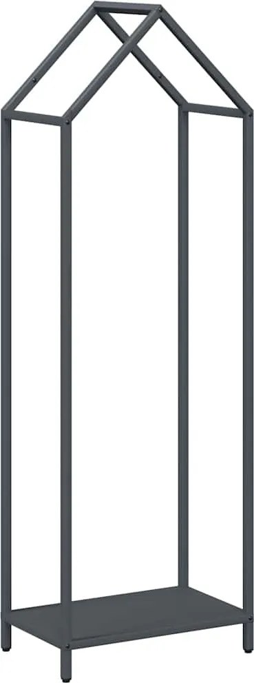 vidaXL Suport pentru lemne de foc Antracit Oțel laminat la rece