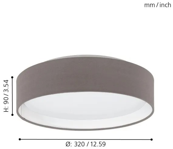 Plafonieră LED Eglo PASTERI 11W/230V - 31593
