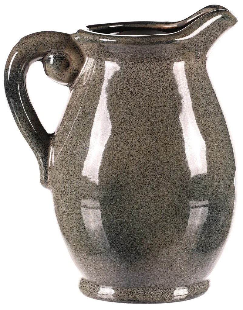 Cana ceramică gri, 15 x 16 x 23 cm, medie, 23 cm