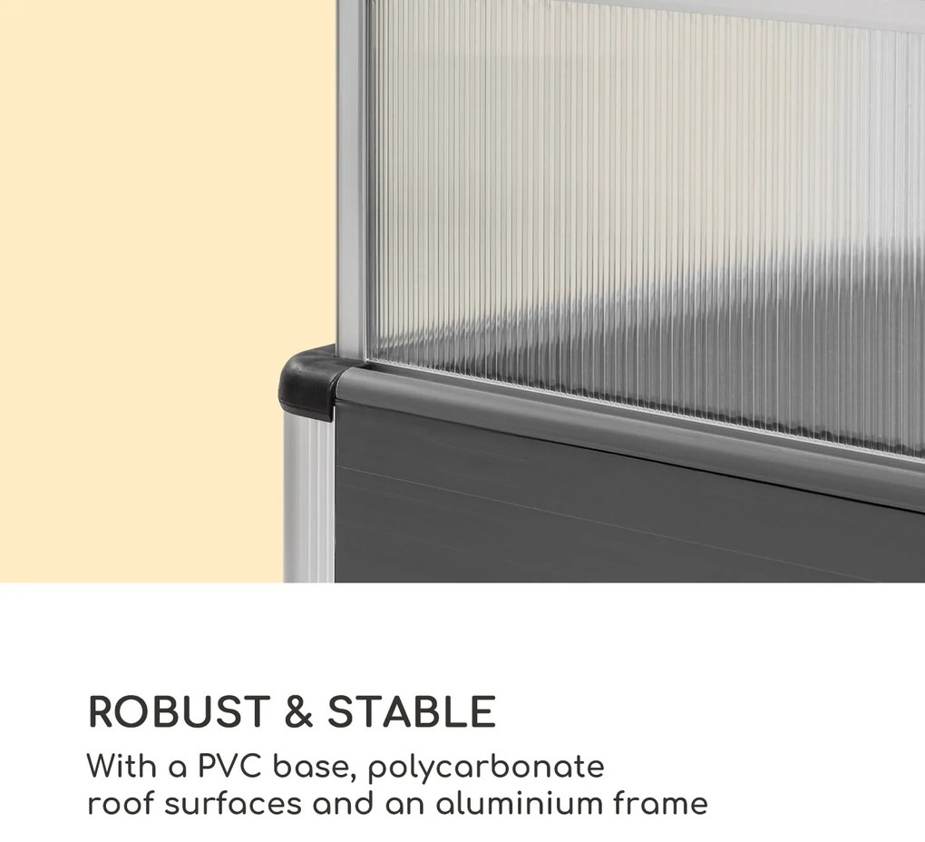 Novagrow Advanced, seră, 78 x 101,5 x 60,5 cm, 113 l, protecție UV, gri