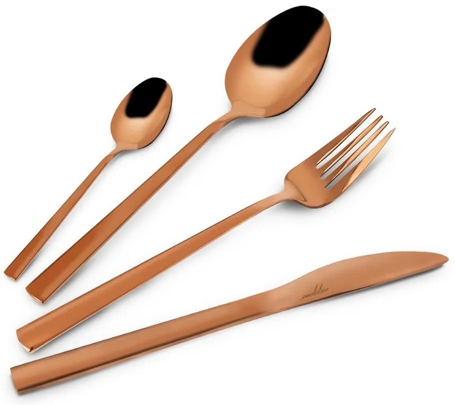 Tacâmuri din oțel inoxidabil arămii 24 buc Copper – Orion