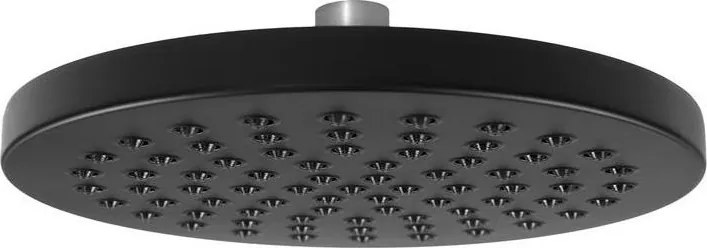 Pălărie de duș Aqualine d. 20 cm negru mat