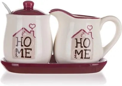 Set cană de lapte și zaharniță Banquet Home, 4 piese