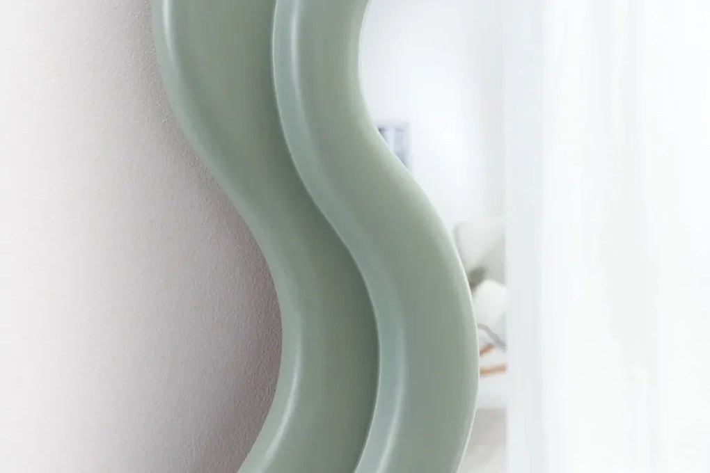 Oglinda de perete design modern CURVY 160cm, verde salvie A-43160 VC
