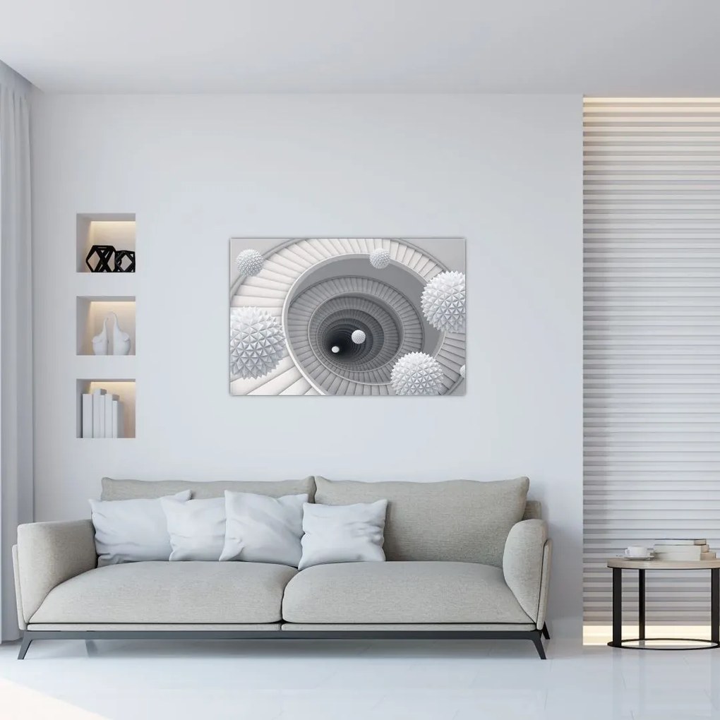 Tablou cu abstracție 3D (90x60 cm)