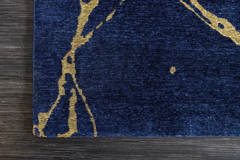 Covor albastru cu aspect de marmura MARMOR 160x240cm