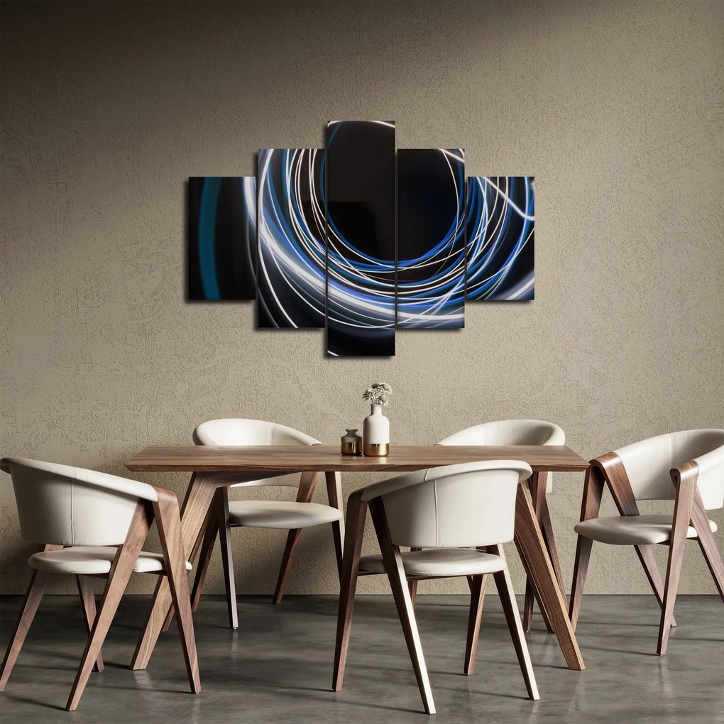 Tabloul cu linii albastre (150x105 cm)