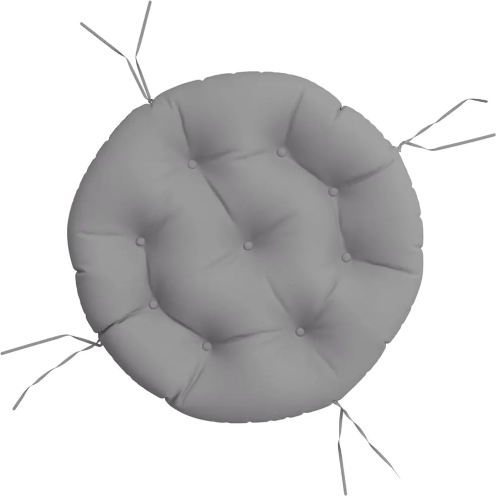 vidaXL Pernă rotundă gri, Ø 60 x11 cm, țesătură Oxford