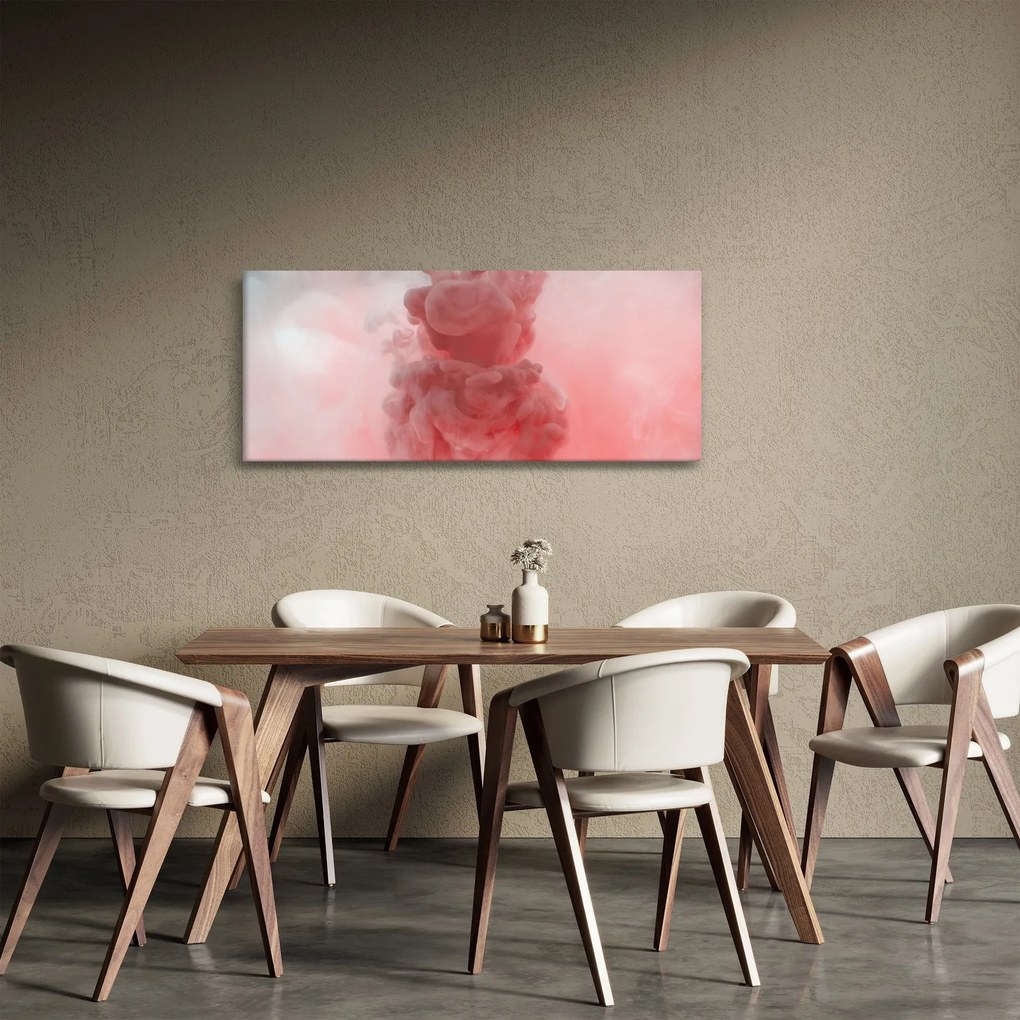 Tablou - Fum roșu (120x50 cm)