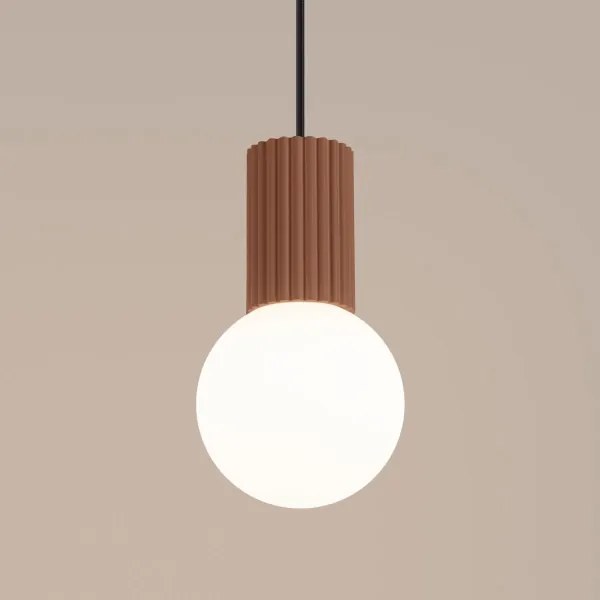 Lustră pe cablu Sollux SL.1734 HALO 1xG9/8W/230V d. 12 cm maro