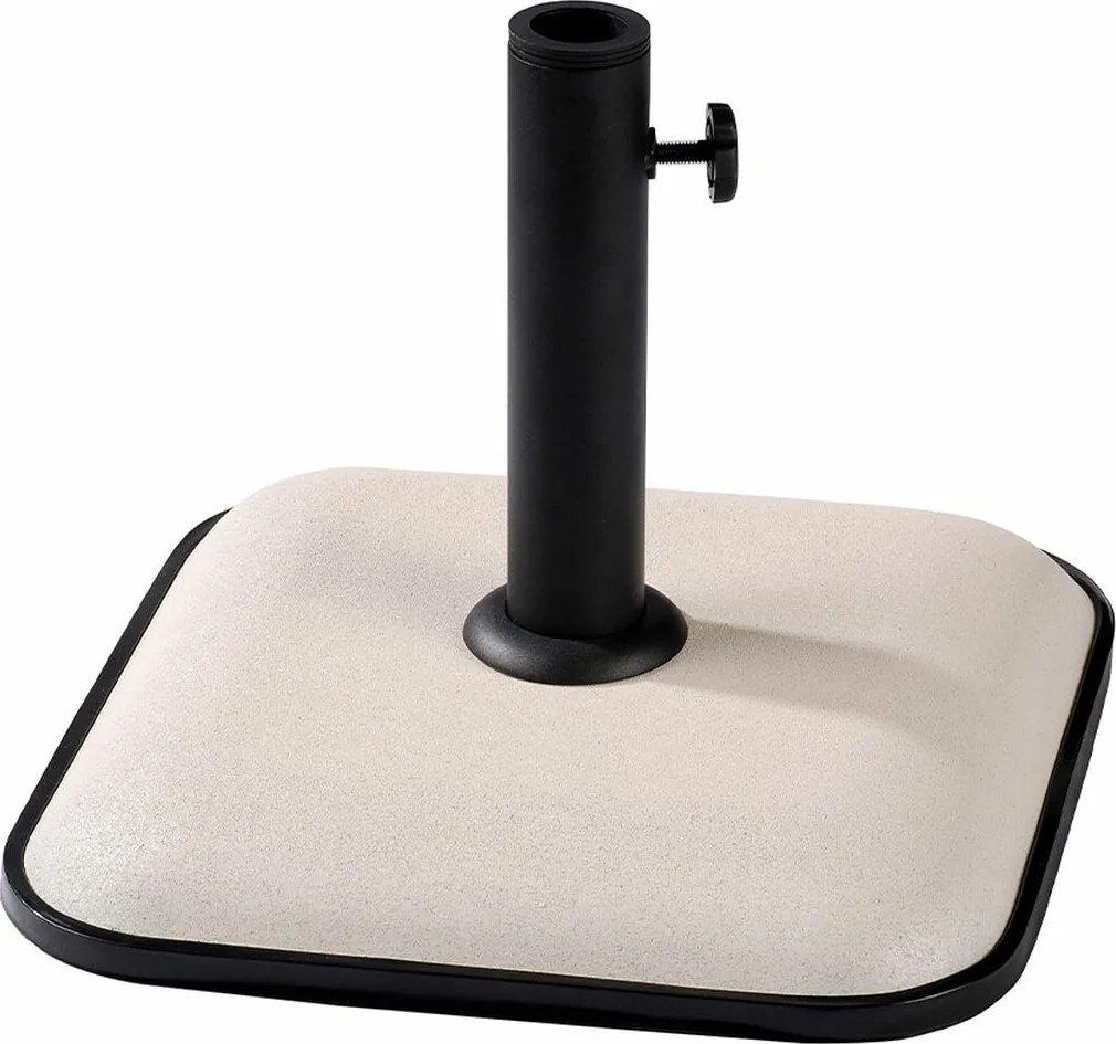 Marbueno Umbrelă Cuadrată Beton 35X35X5,2 cm 11KG Alb Grădină, Piscină, Terasă 10457