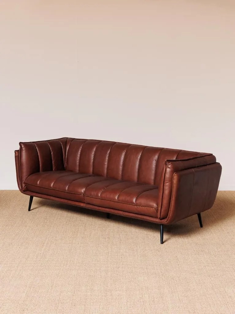 Canapea premium 3 locuri, din piele naturala, "Slowboy"
