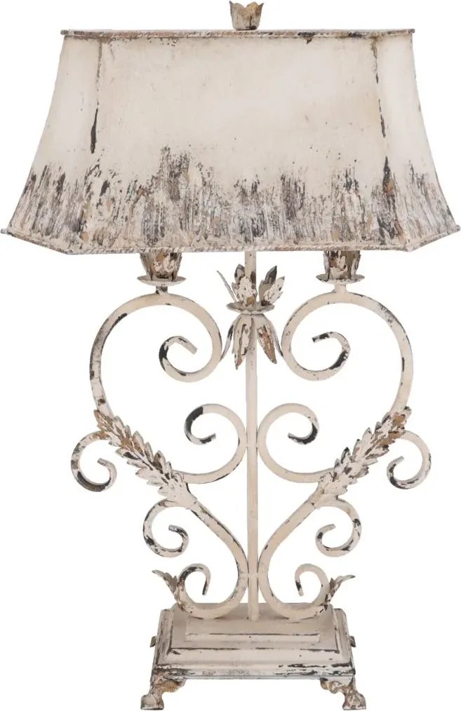 Lampa Shabby Chic Heart rasina si metal h 78 cm