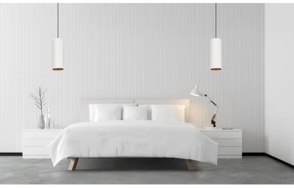 Lustr AVALO 1xE27/60W/230V alb/cupru pe cablu